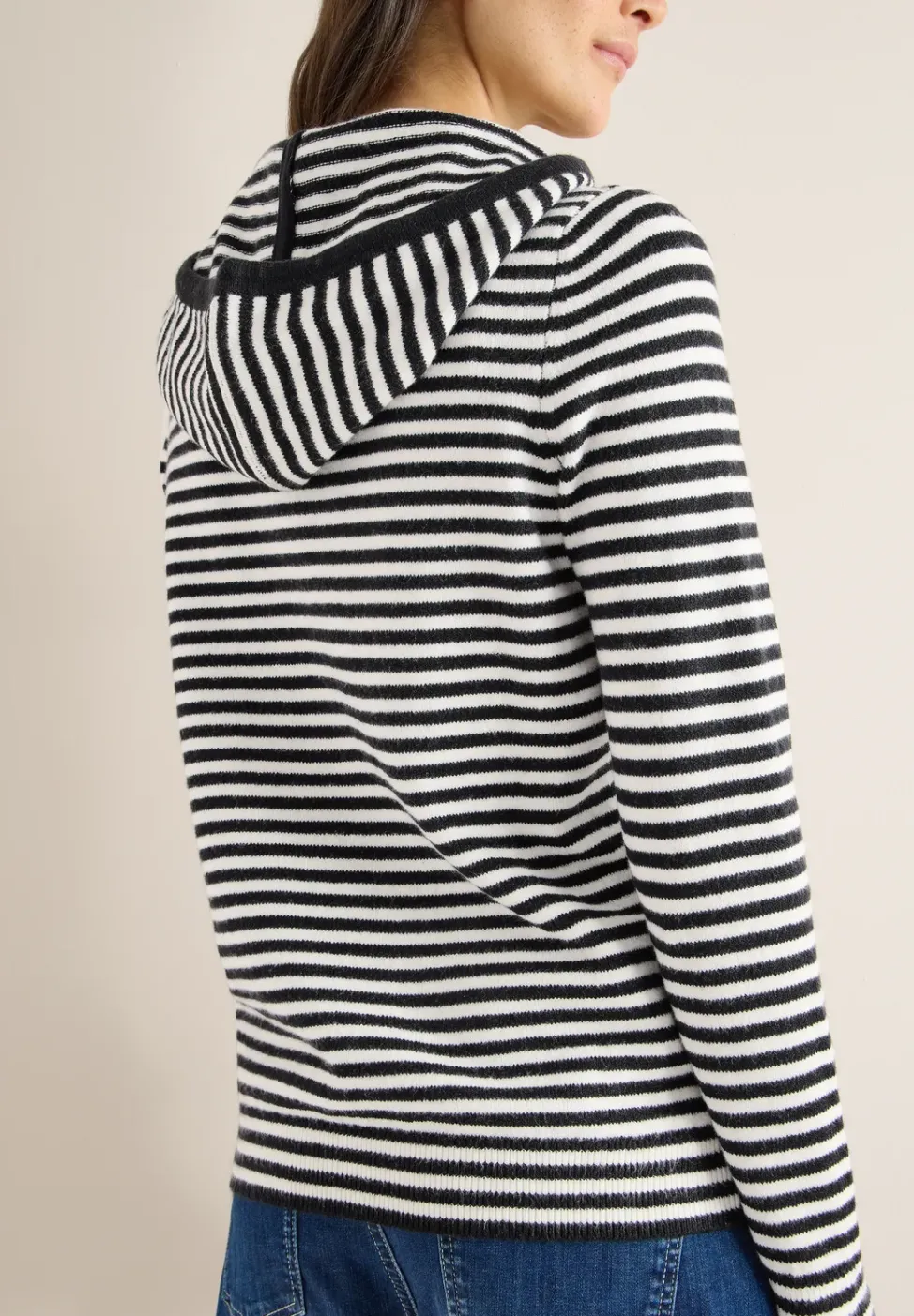 Sweat à capuche rayé