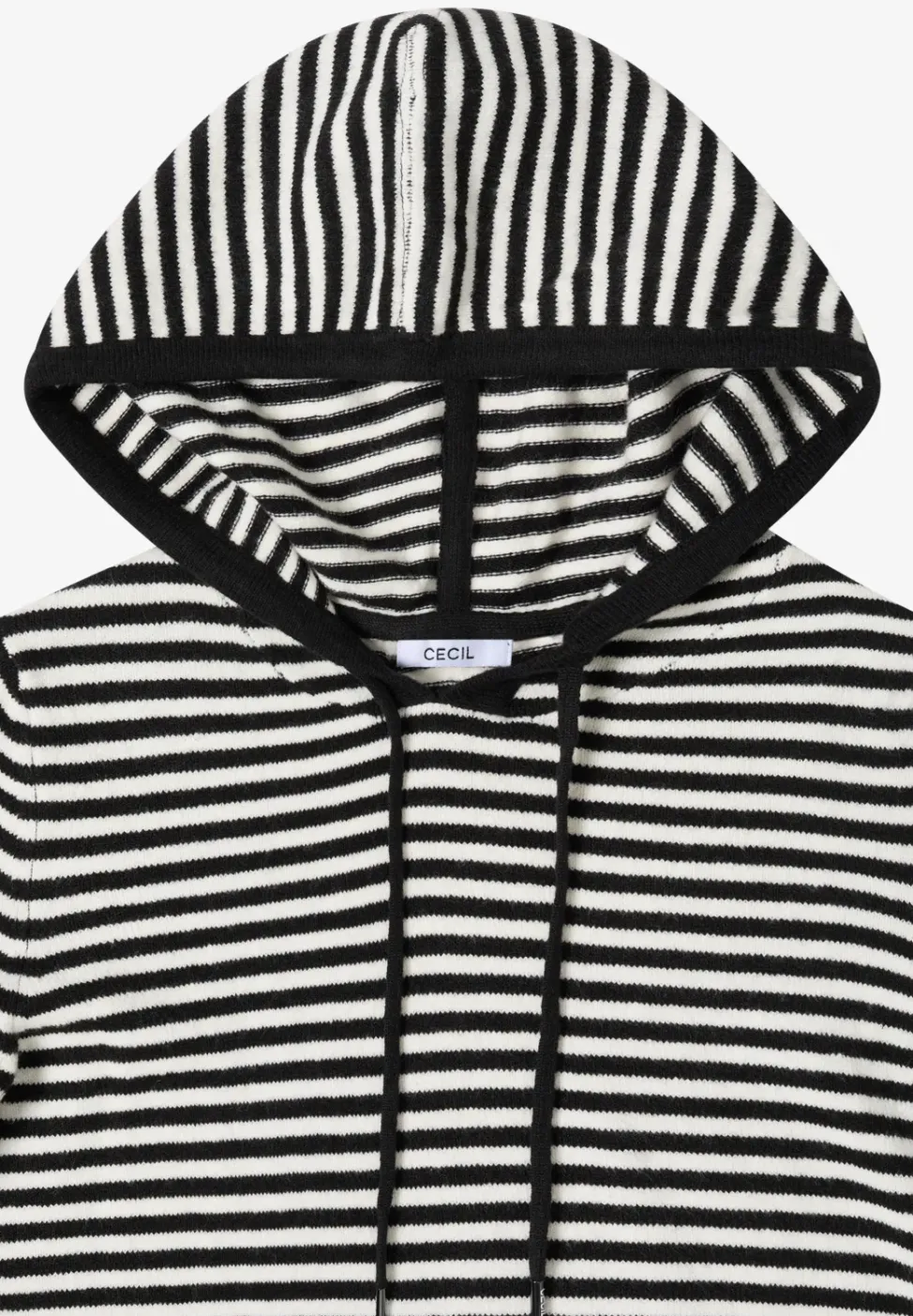 Sweat à capuche rayé