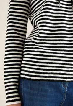 Sweat à capuche rayé