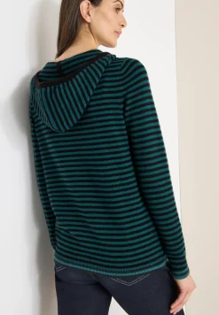 Sweat à capuche rayé