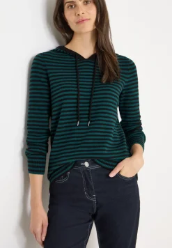 Sweat à capuche rayé