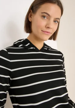 Sweat à capuche rayé