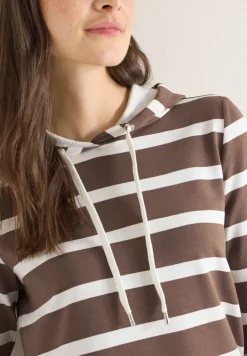 Sweat à capuche rayé