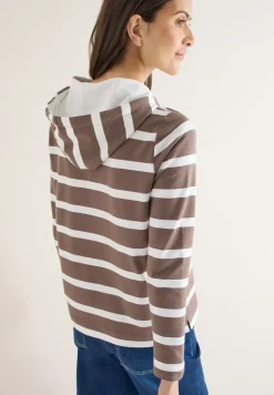 Sweat à capuche rayé