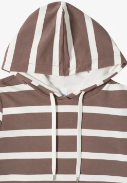 Sweat à capuche rayé