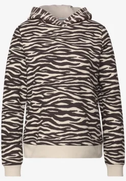 Sweat à capuche à motifs