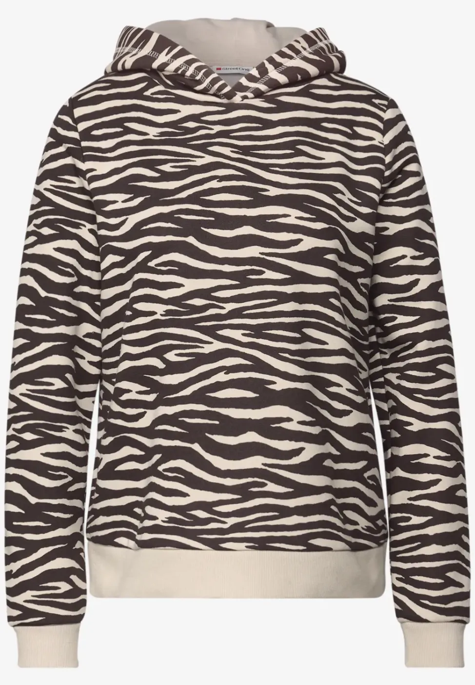 Sweat à capuche à motifs