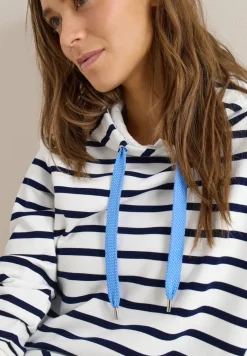 Sweat à capuche rayé