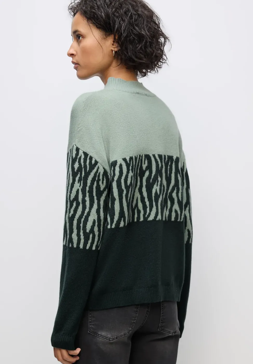 Sweat jacquard couleur