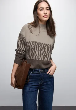 Sweat jacquard couleur