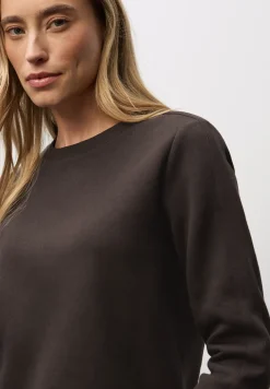 Sweat-shirt avec détail côtelé