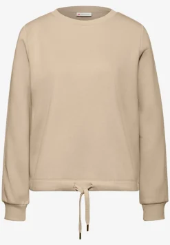 Sweat-shirt avec détail côtelé