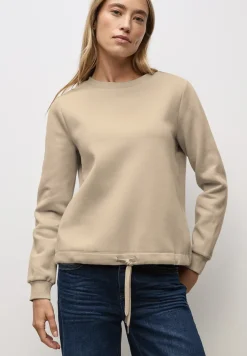 Sweat-shirt avec détail côtelé