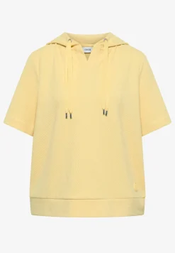 Sweat-shirt à capuche manches courtes