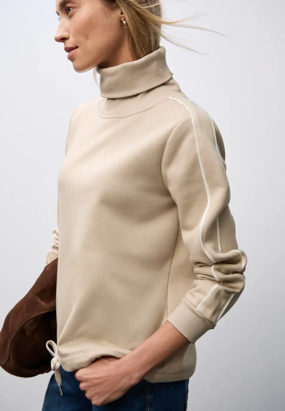 Sweat-shirt à col montant