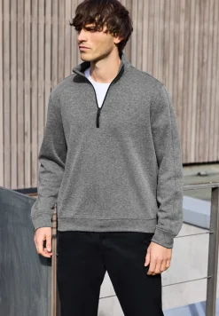 Sweat-shirt à col roulé piqué