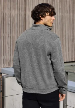 Sweat-shirt à col roulé piqué
