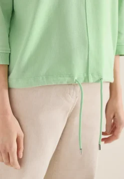 Sweat-shirt à manches 3/4 avec cordon de serrage