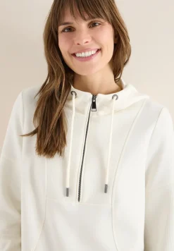Sweat-shirt troyer avec capuche