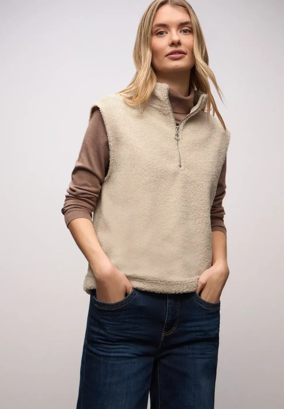 Teddy Shirt avec fermeture éclair