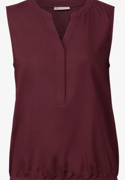 Top chemisier en couleur unie