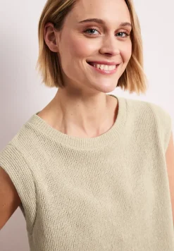 Top dropped shoulder au look tricoté