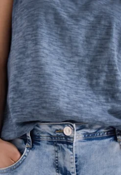 Top en jersey au look garment dye