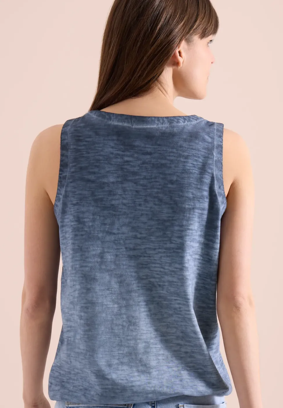 Top en jersey au look garment dye