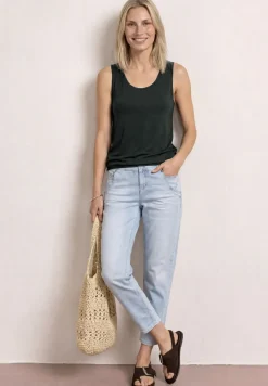 Top en jersey avec ourlet élastique