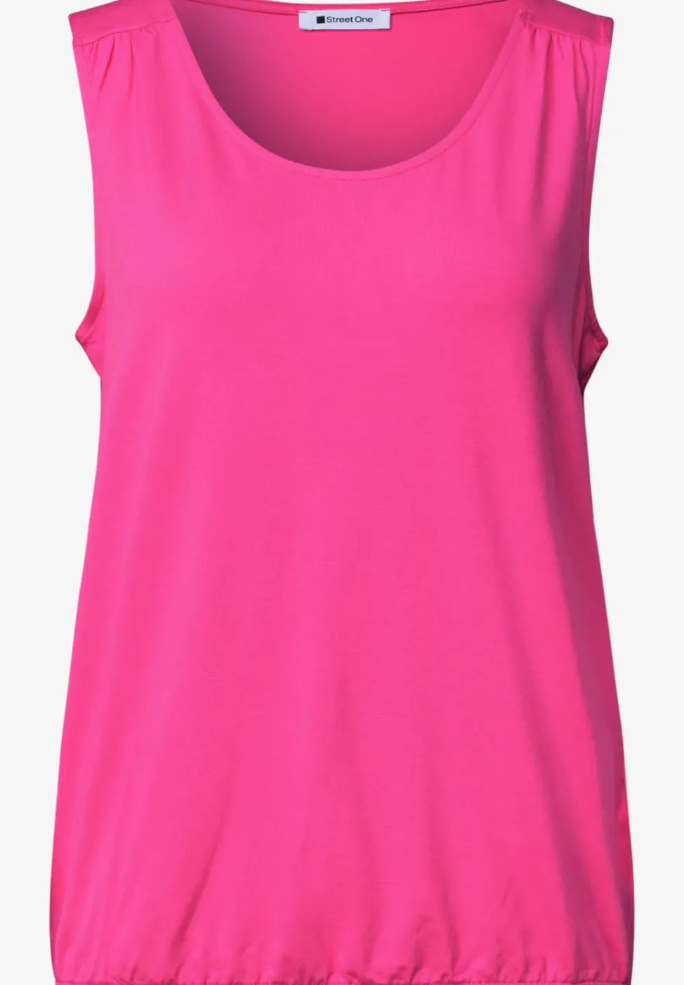 Top en jersey avec ourlet élastique