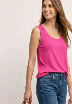 Top en jersey avec ourlet élastique