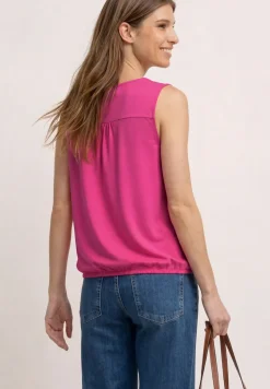 Top en jersey avec ourlet élastique