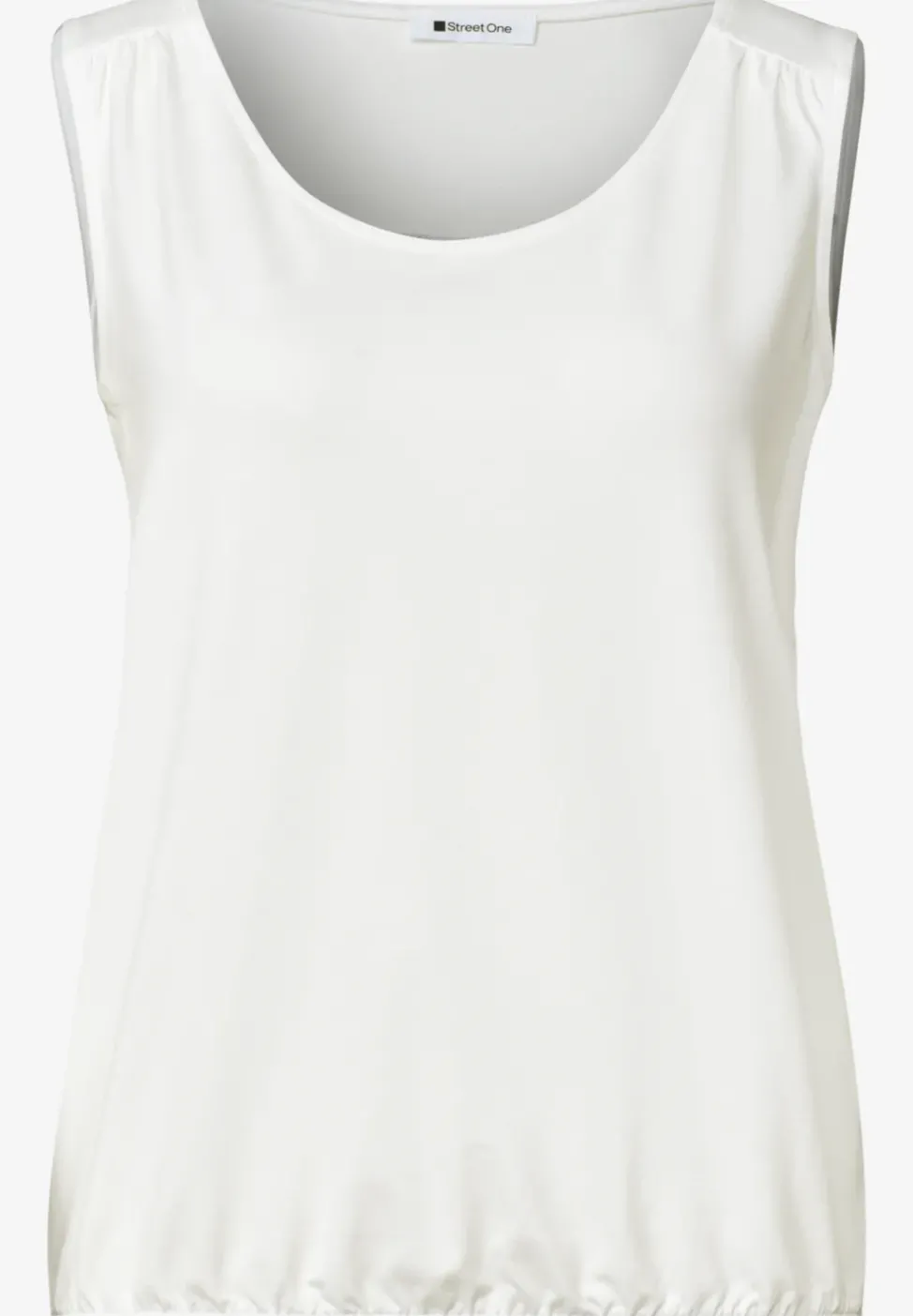 Top en jersey avec ourlet élastique