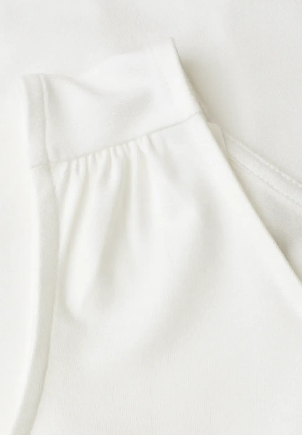 Top en jersey avec ourlet élastique