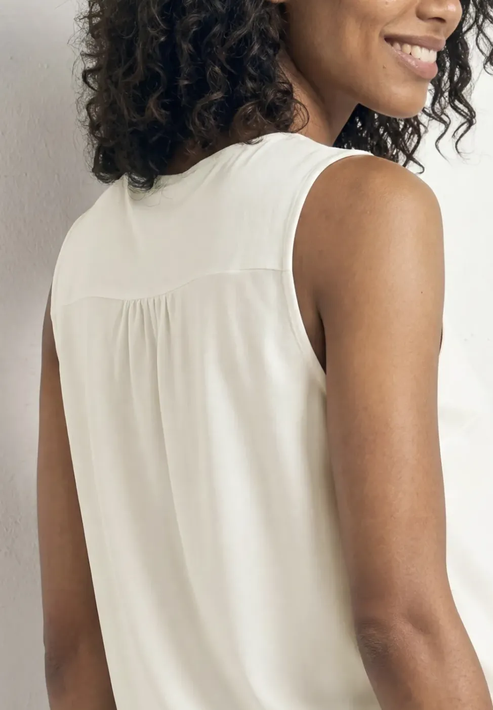 Top en jersey avec ourlet élastique
