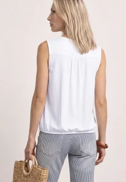 Top en jersey avec ourlet élastique