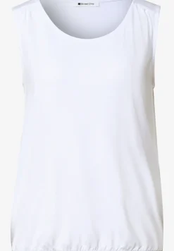 Top en jersey avec ourlet élastique