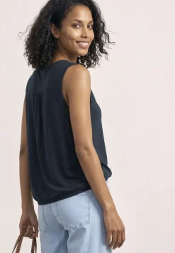 Top en jersey avec ourlet élastique