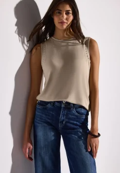 Top en jersey avec rivets
