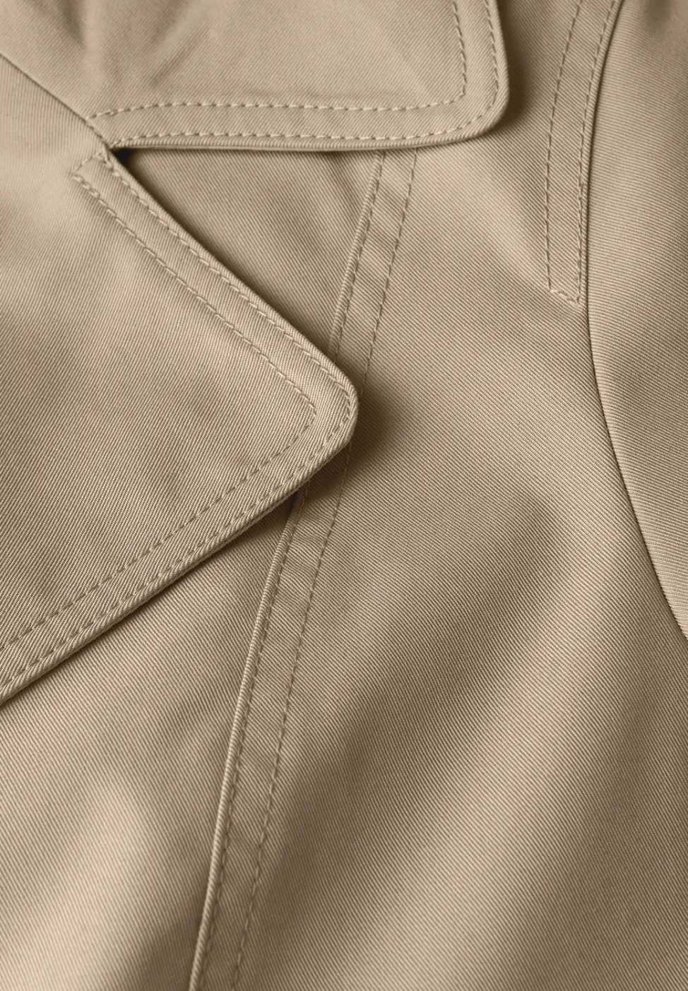 Trench-coat à col roulé