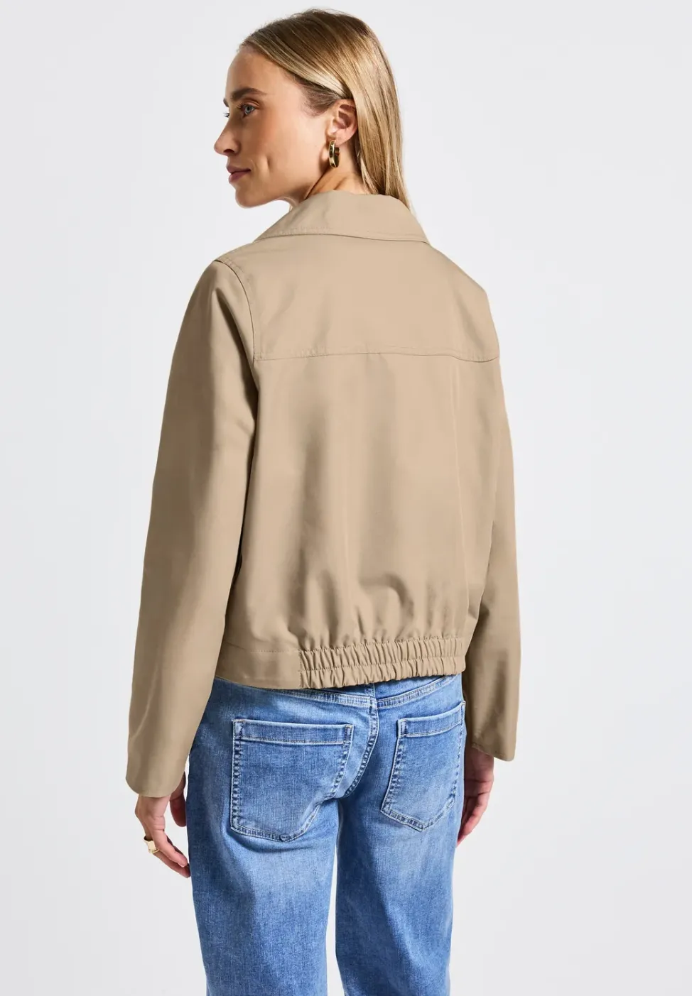 Trench-coat à col roulé