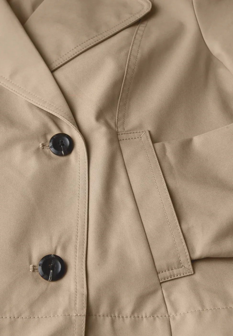 Trench-coat à col roulé