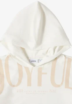 T-shirt à capuche avec wording