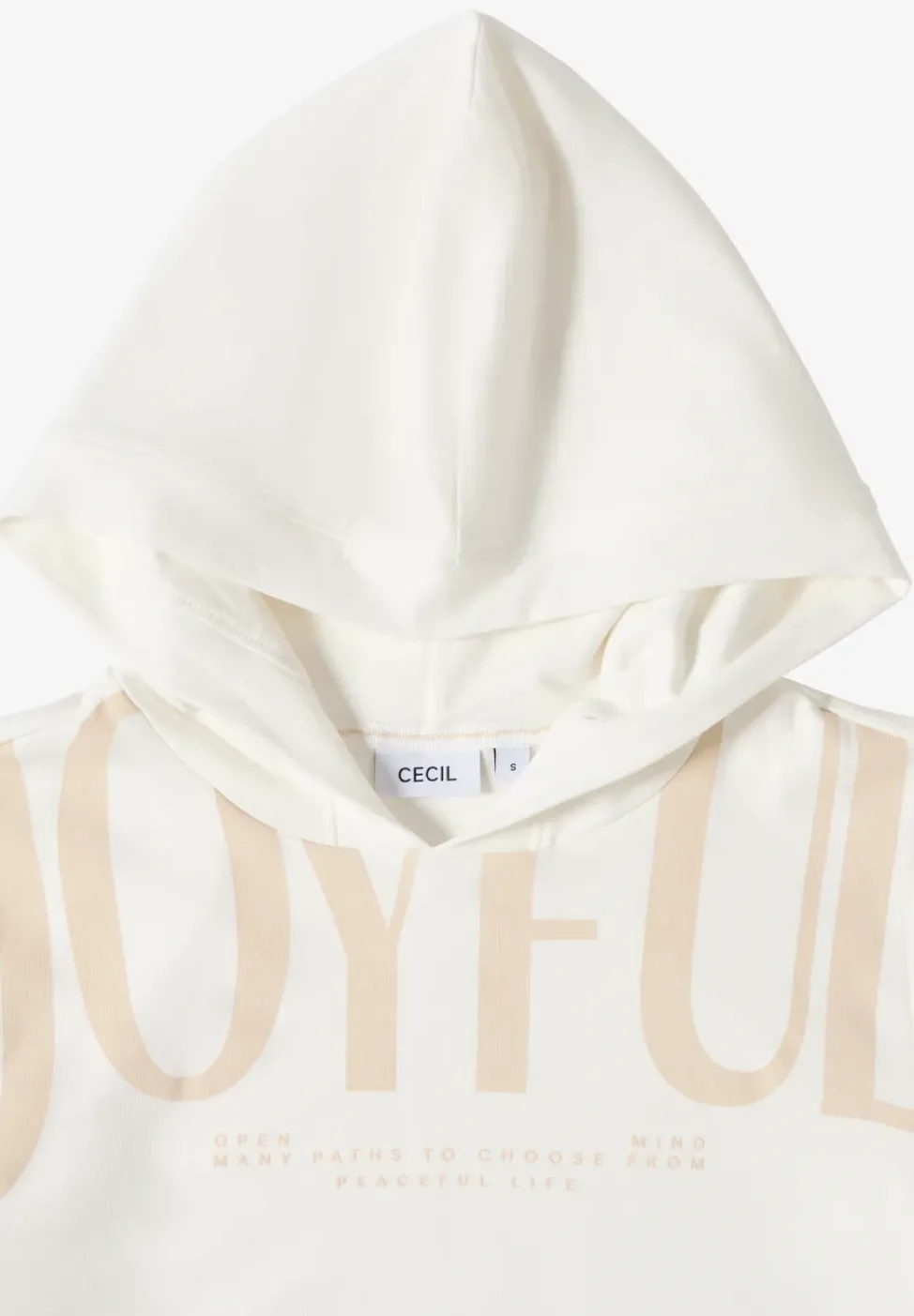 T-shirt à capuche avec wording