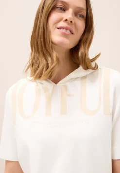 T-shirt à capuche avec wording