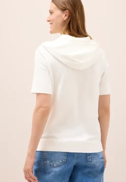 T-shirt à capuche avec wording