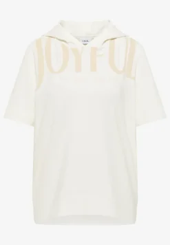 T-shirt à capuche avec wording