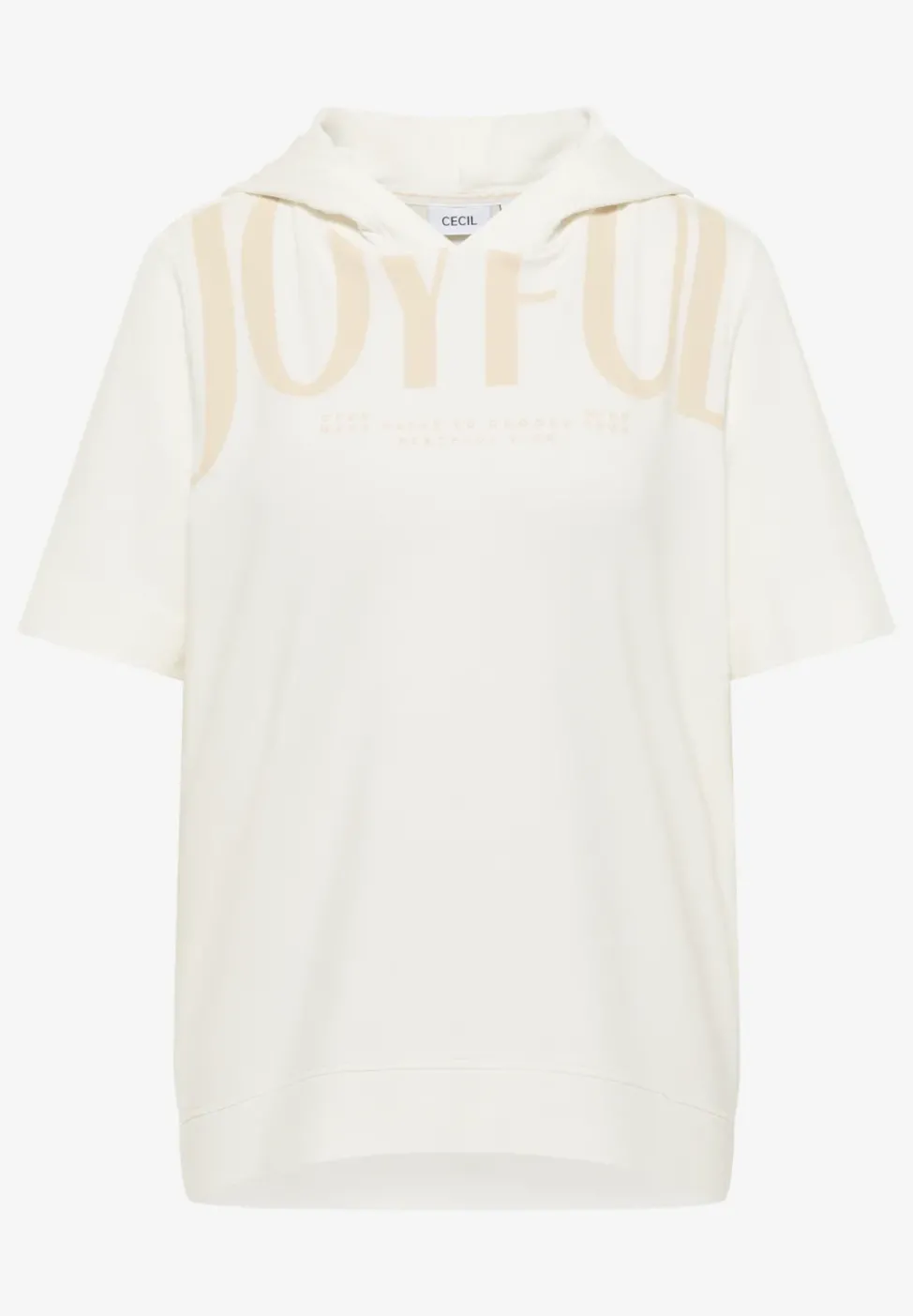 T-shirt à capuche avec wording