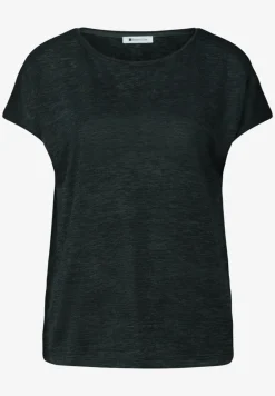 T-shirt à col bateau avec détail smocké