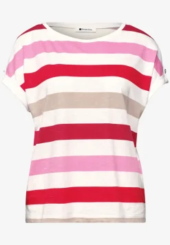 T-shirt à col rond avec détails de boutons